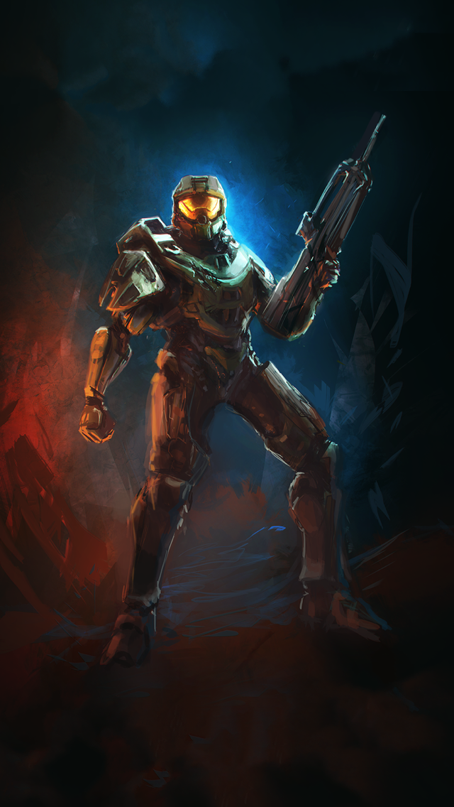 Halo Soldier Video Game Poster iPhone Wallpaper HD