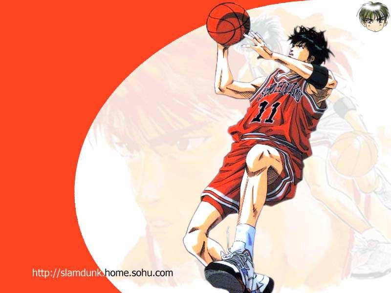 Kaede Rukawa Shoot Slam Dunk Wallpaper