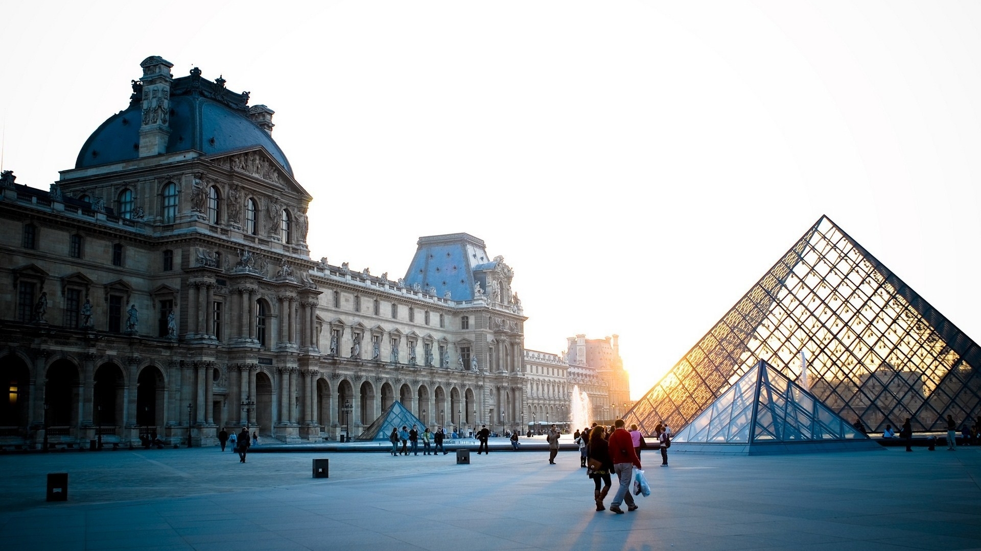 Paris France Louvre 1080p Laptop Full HD Wallpaper