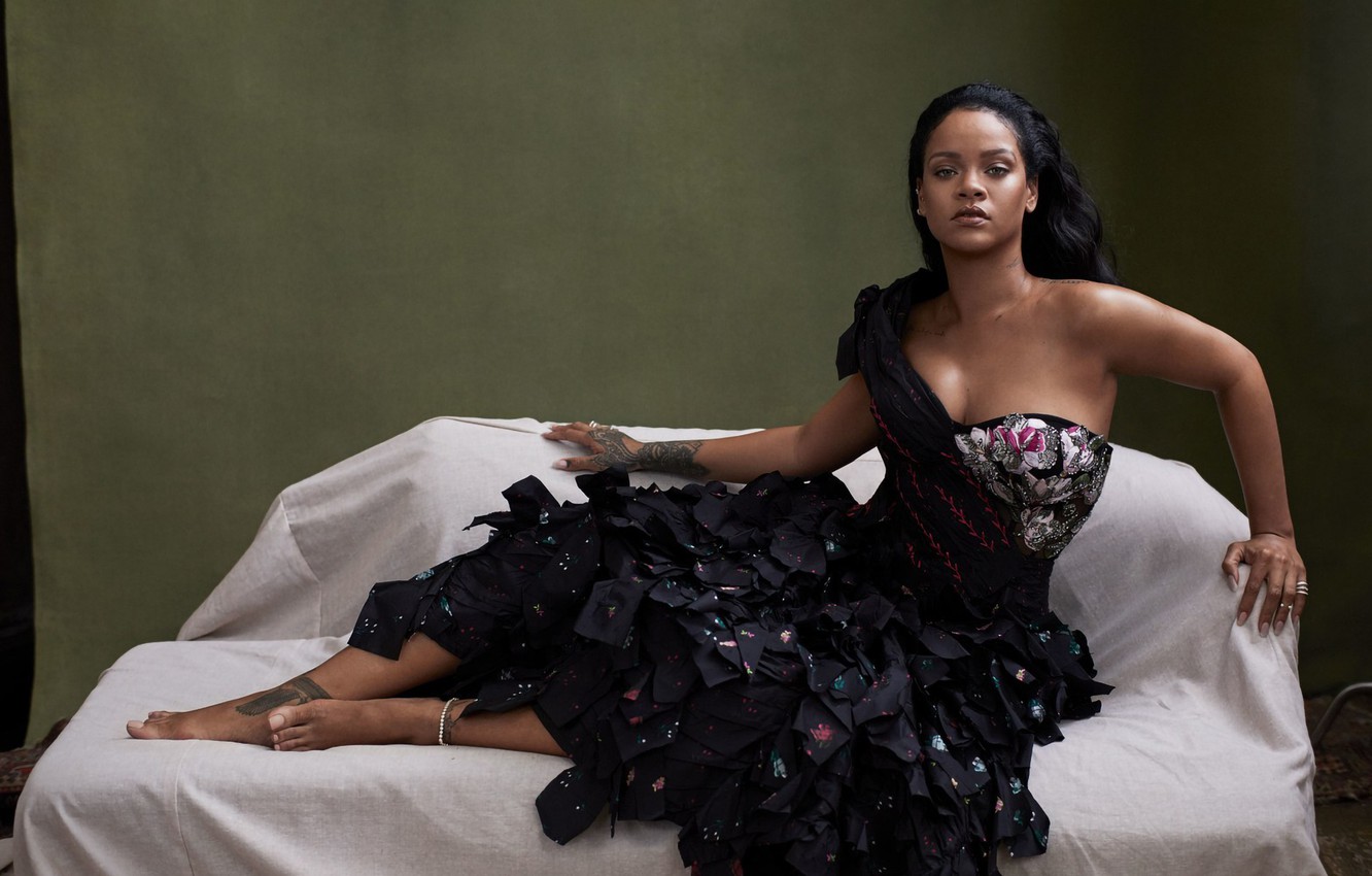 Wallpaper Dress Tattoo Singer Rihanna Riana