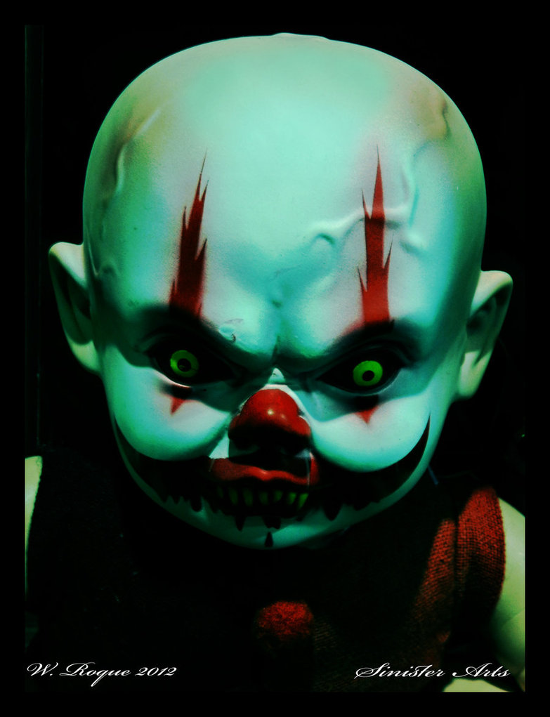 Demon Clown Baby By Wroquephotography