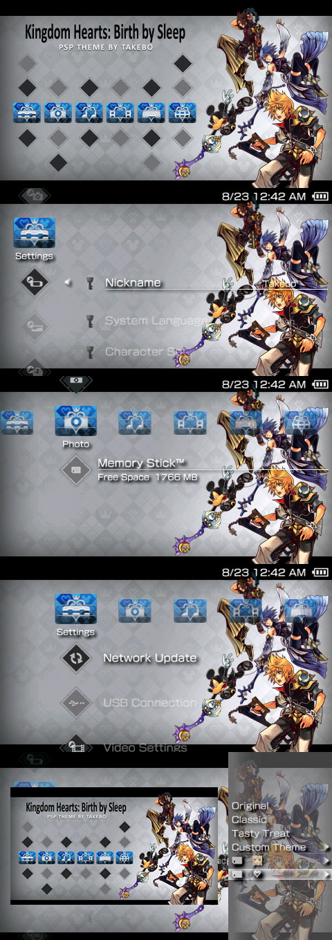 Kingdom Hearts BBS PSP Theme by takebo 480x1360