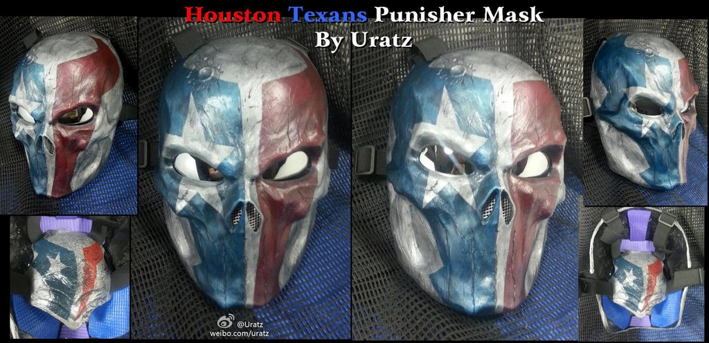 Houston Texans Punisher Mask By Uratz Studios