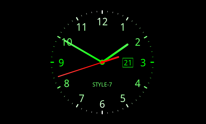 Analog Clock Live Wallpaper Cell Phone App