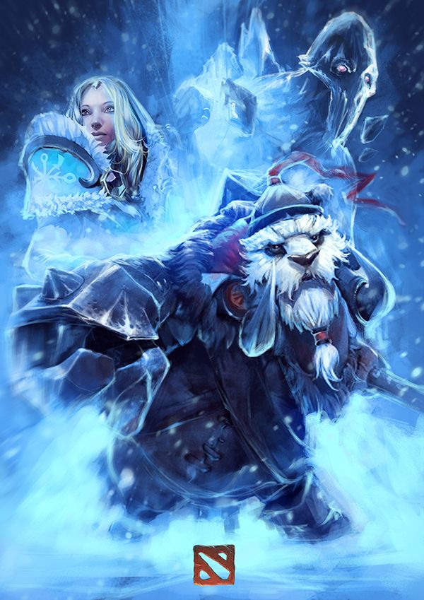 Crystal Maiden Tusk Ancient Apparition iPhone Wallpaper Dota