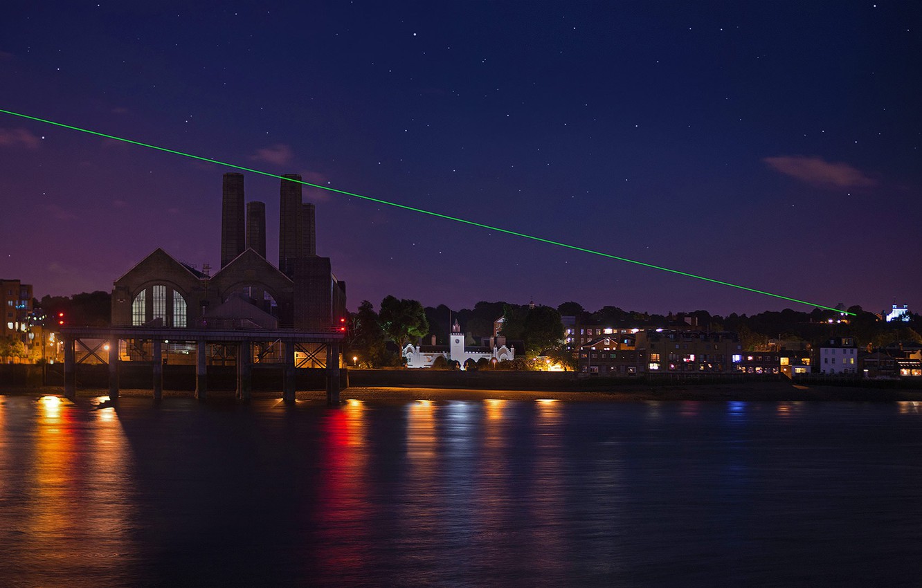 Wallpaper England Laser Show Greenwich Installation Of
