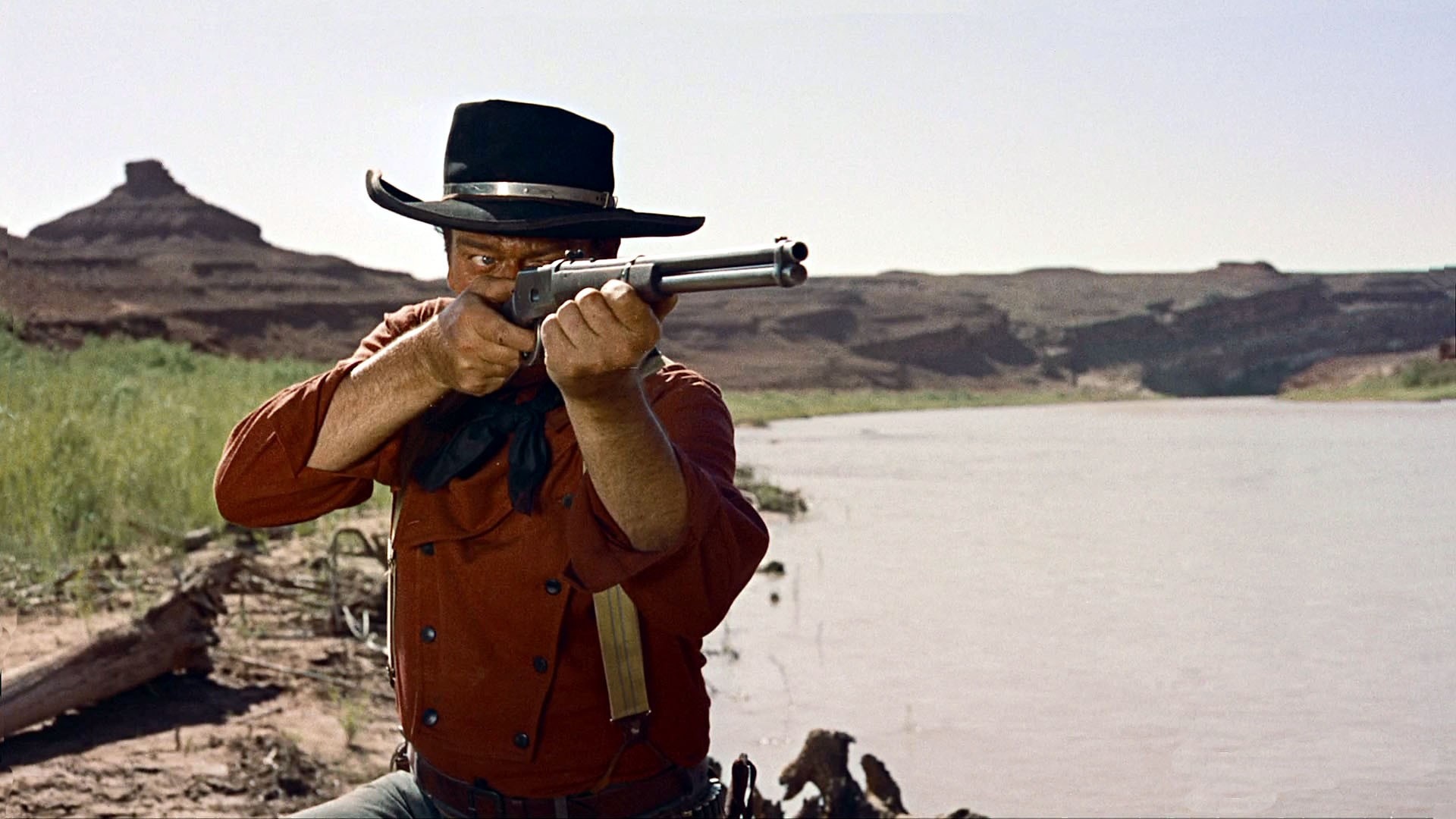 Movies Weapons Guns Rifle Cowboy Men Actor Wallpaper Background