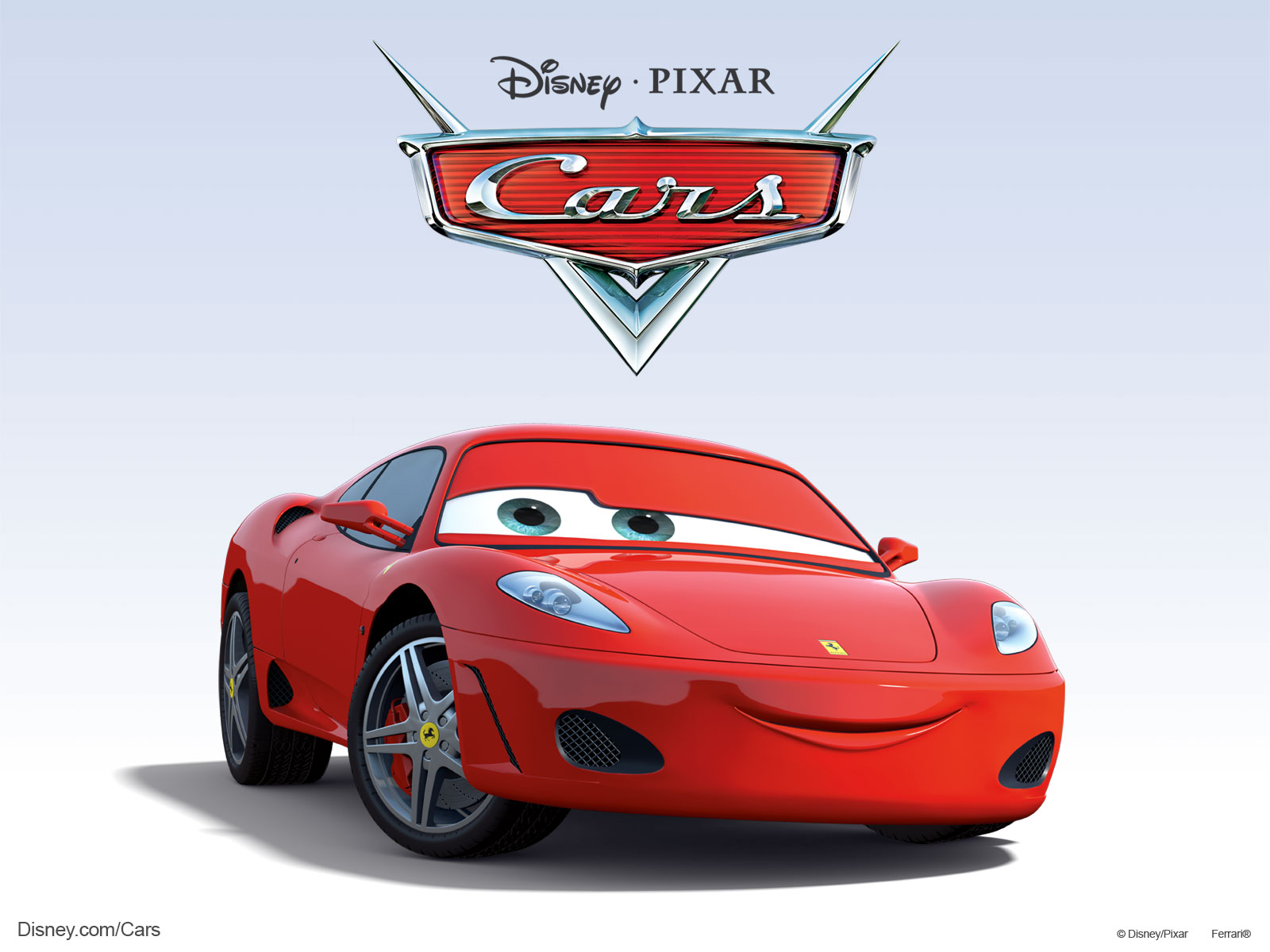  as a Ferrari F430 in Disney Pixars Cars Movie Desktop Wallpaper 1600x1200
