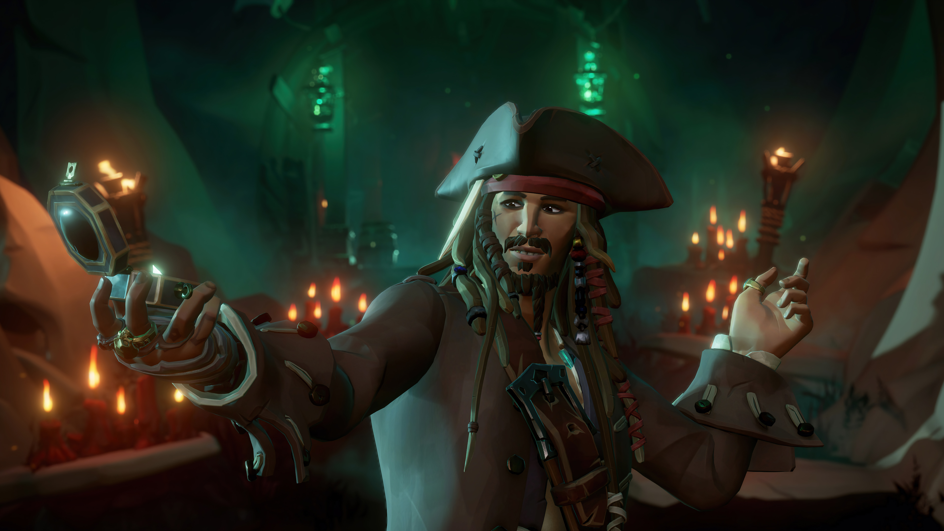 Sea Of Thieves A Pirate S Life Captain Jack Sparrow Wallpaper 4k
