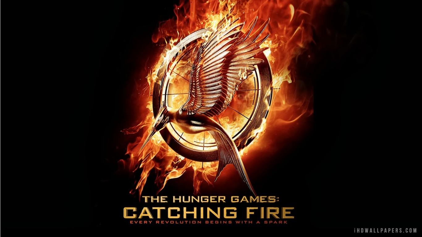 The Hunger Games Catching Fire Logo HD Wallpaper IHD