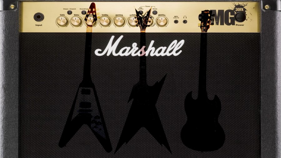 Guitar And Amp Wallpaper By Cragus2