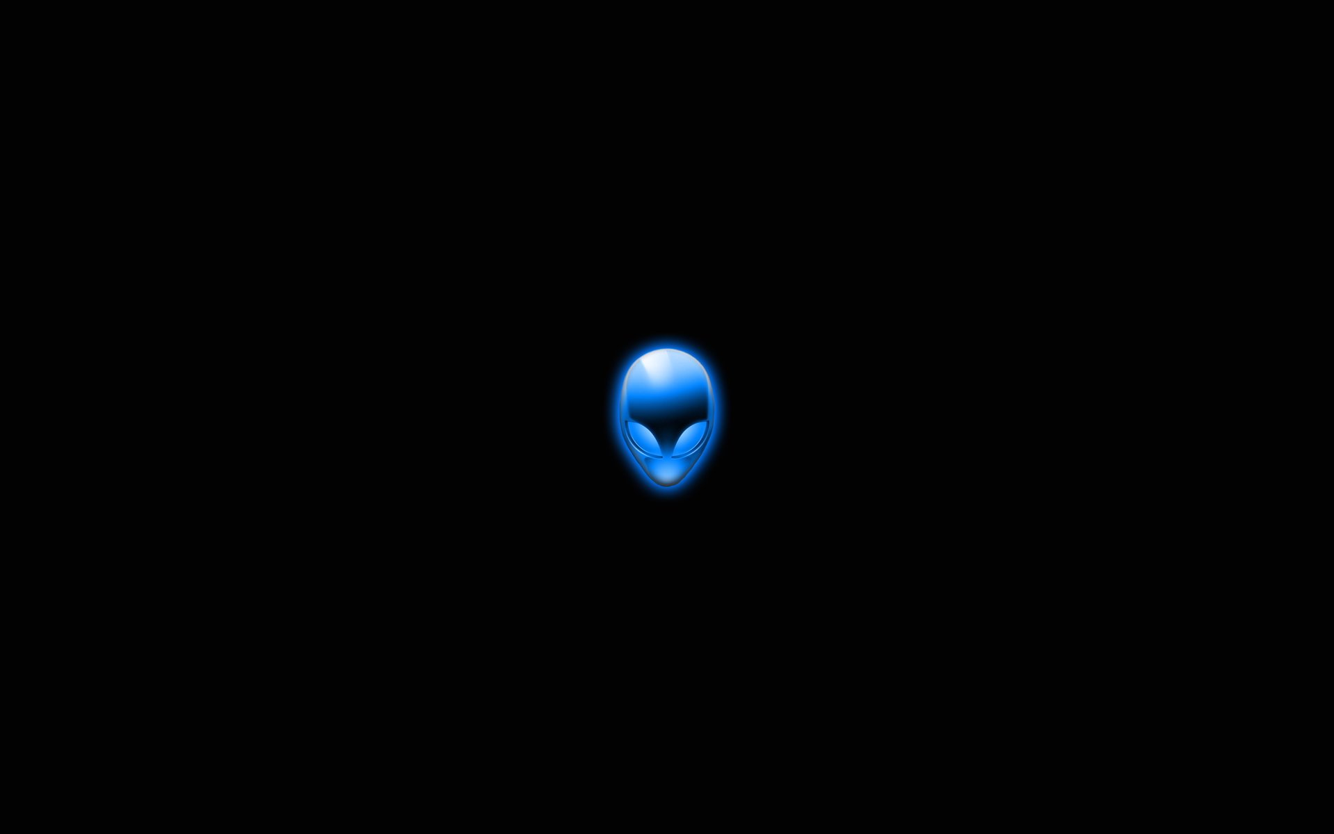 Alienware Wallpaper Blue Simple By