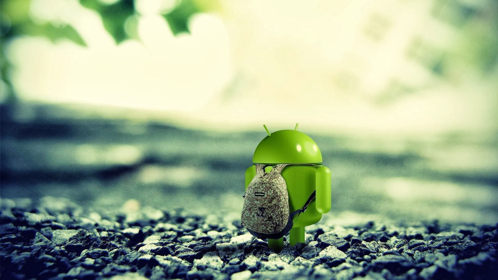 Cute Android Backpacking Brand HD Wallpaper U3