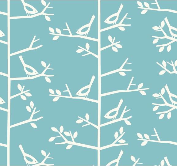 Dwell Studio Sparrow Meadow Wallpaper