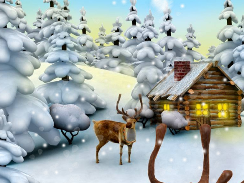 Deer Christmas Clock Screenshots