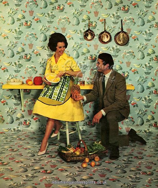 The Wallpaper Manufacturers Limited 1960s UK humour wallpaper