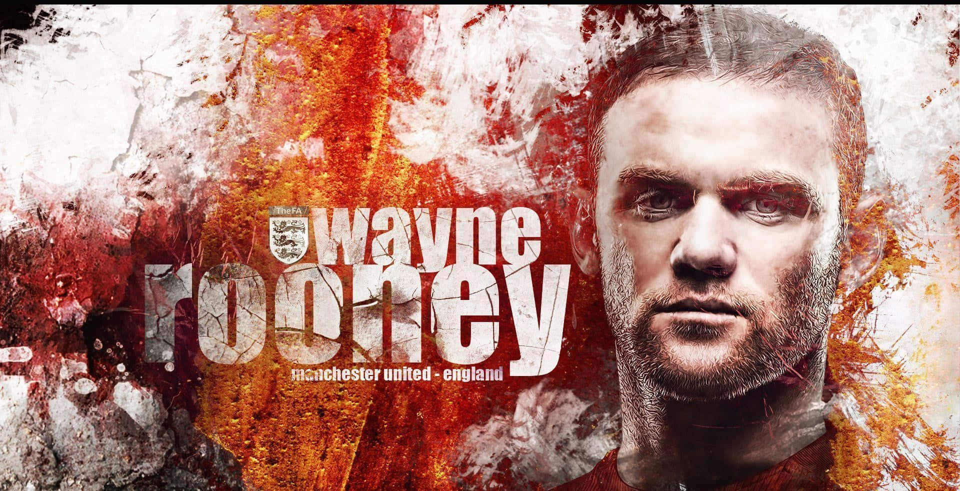 Wayne Rooney Celebrates A Manchester United Victory Wallpaper
