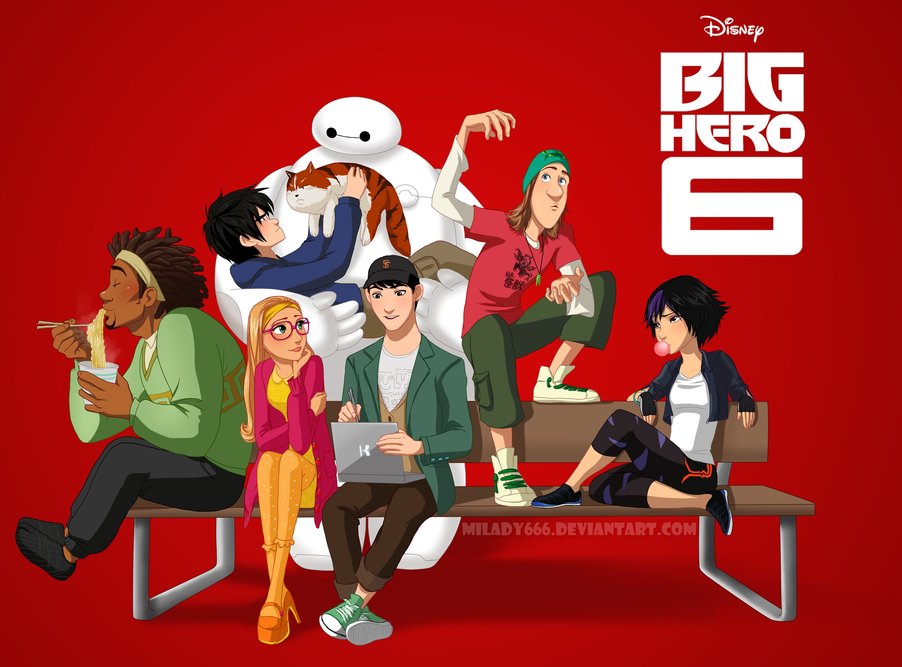 Big Hero Animation Action Adventure Family Robot Cgi Superhero