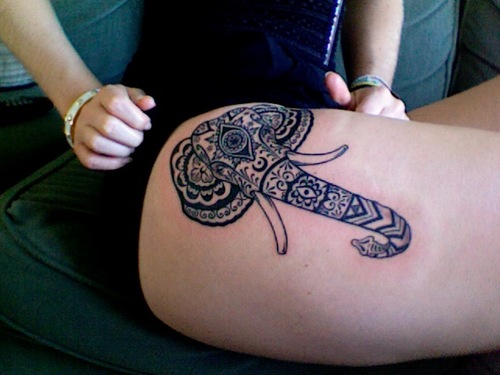 Elephant Tattoo On