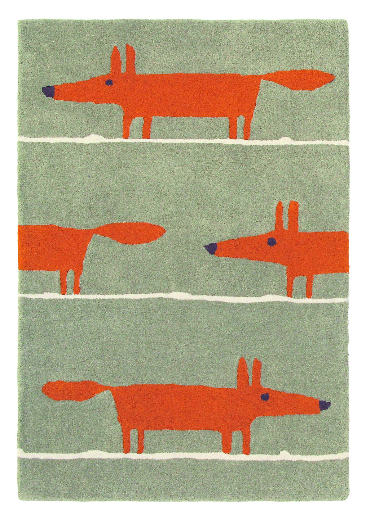 Mr Fox Cinnamon Rug By Scion Wallpaper Direct