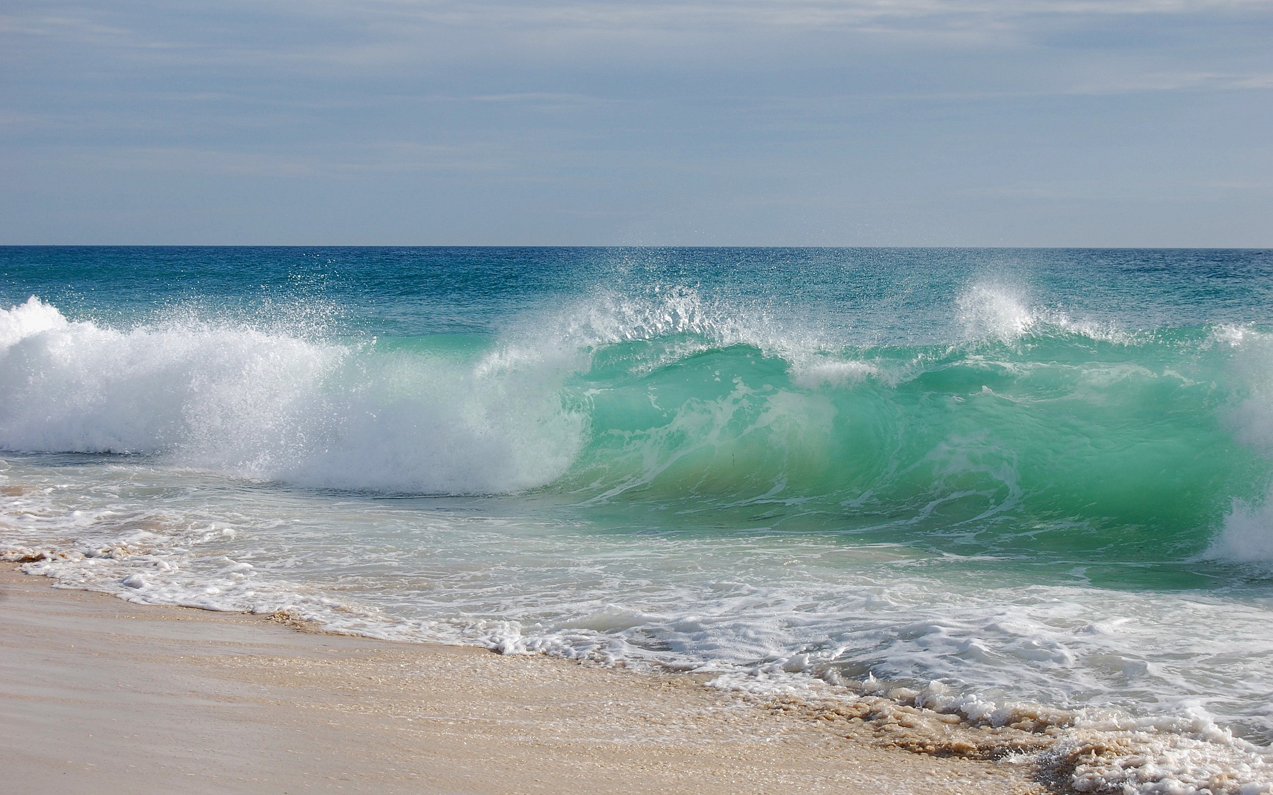 Beach Waves Wallpaper For Desktop