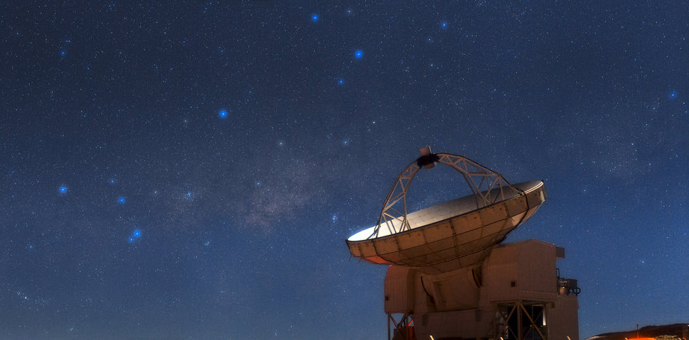 The Milky Way Radio Telescope Stars Wallpaper