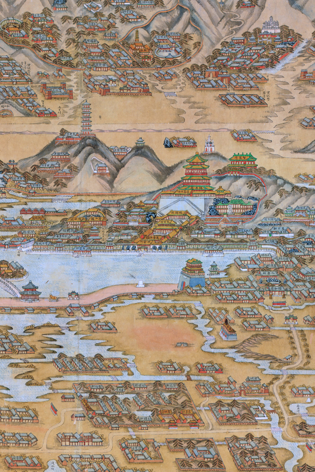 Chinese Map Wallpaper Old Of Beijing Turned