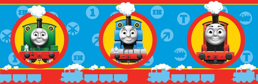 Details about THOMAS FRIENDS WALLPAPER BORDER 7 NO 1 ENGINE NEW