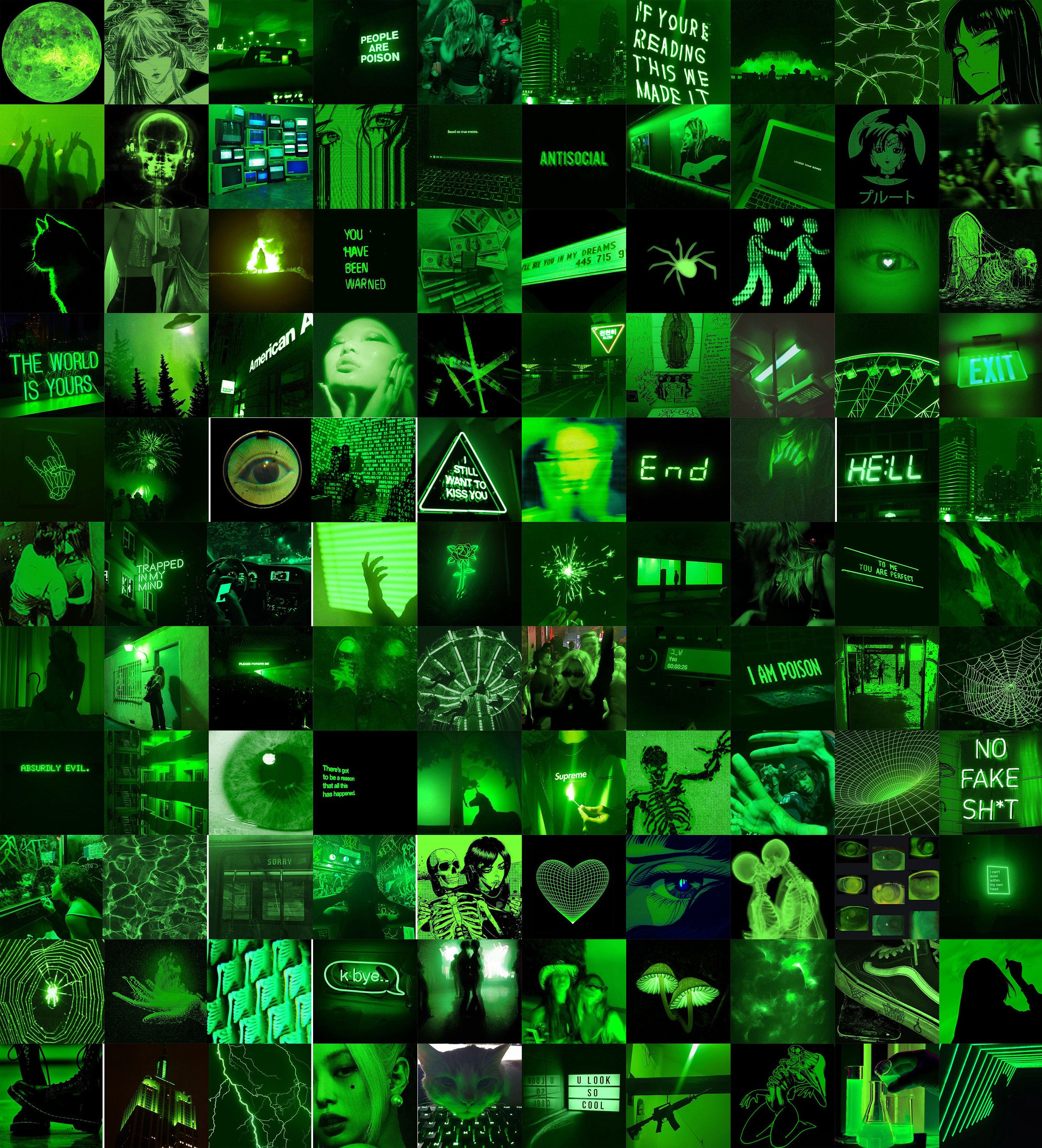 Neon Green Aesthetic Wallpaper