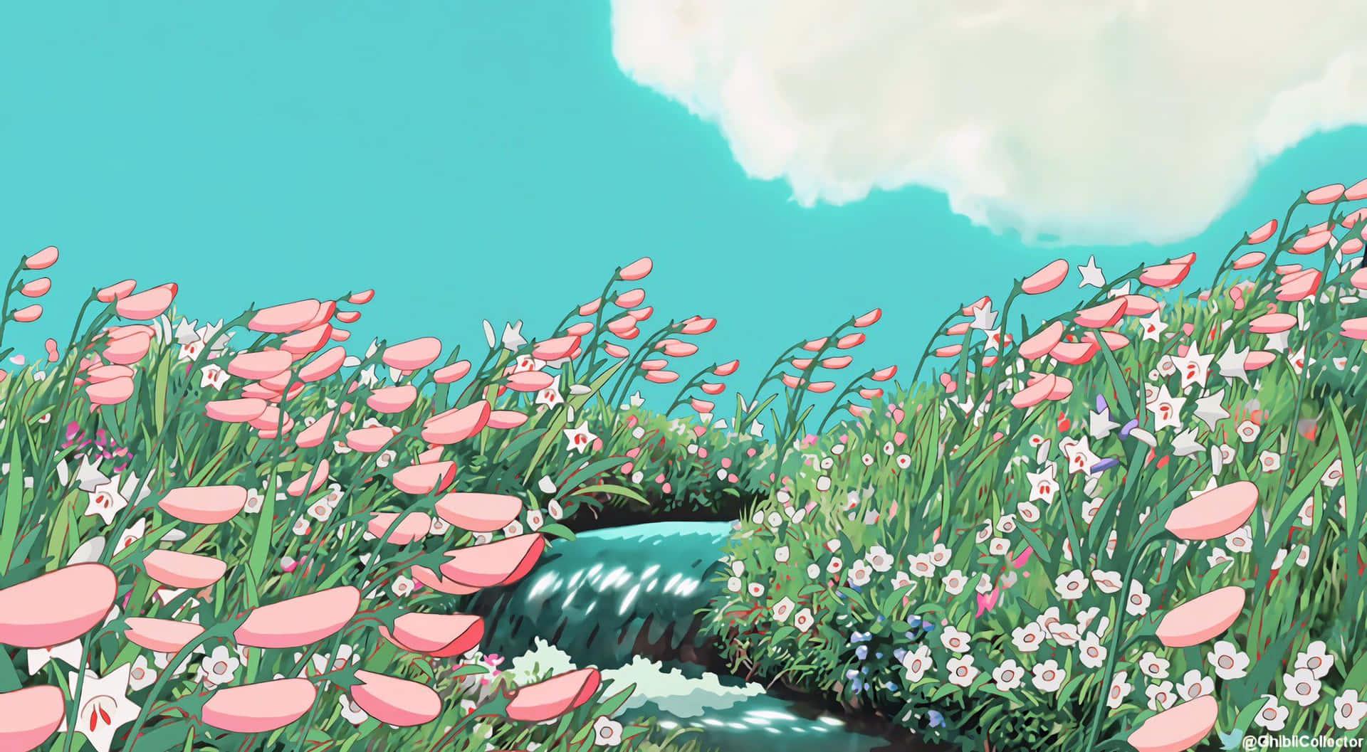 Enchanting Studio Ghibli Landscape Wallpaper