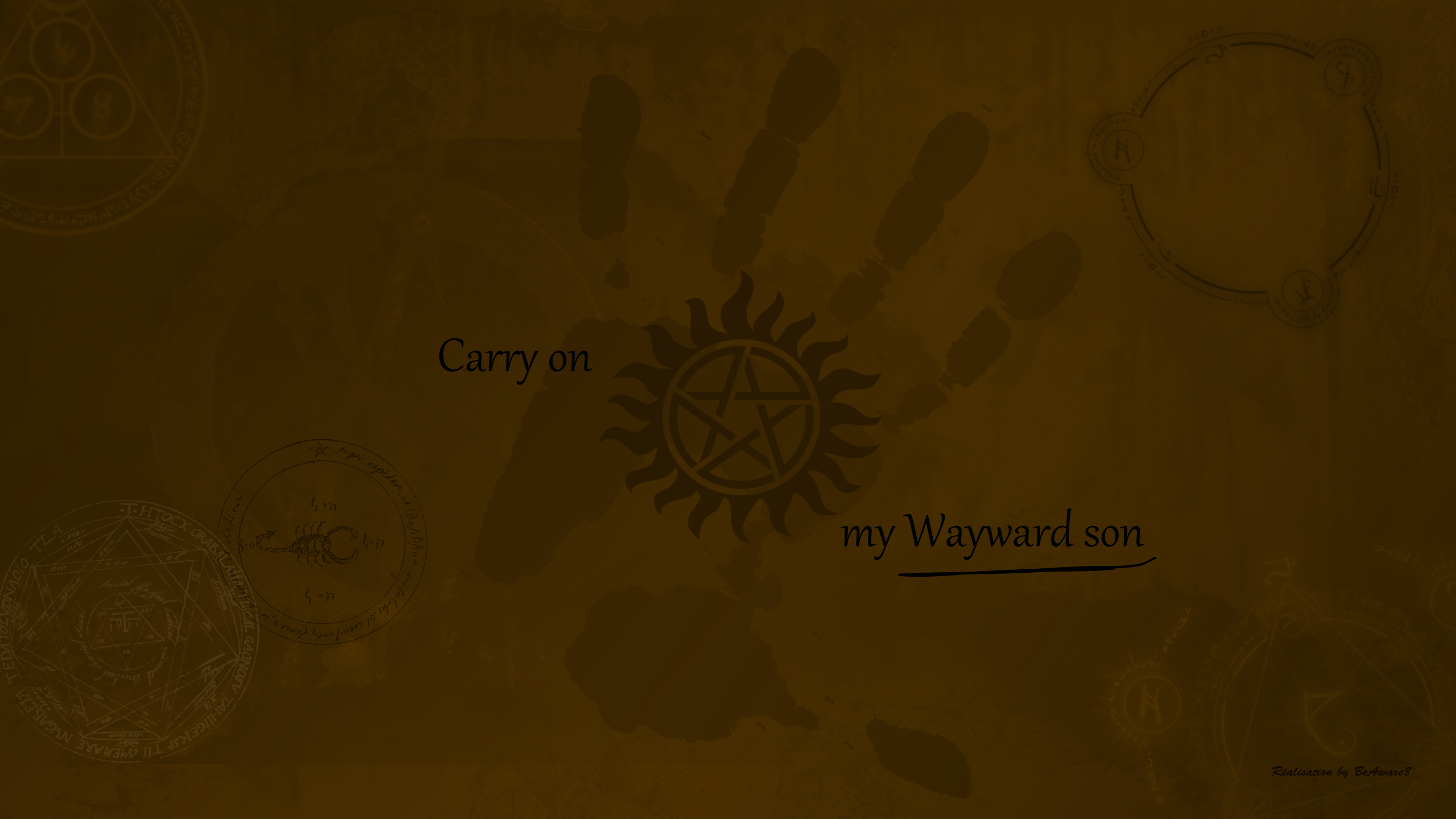 Supernatural Carry On My Wayward Son Wallpaper By Beaware8