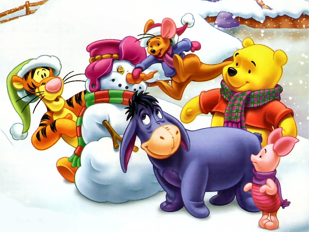 Winnie The Pooh Christmas Wallpaper