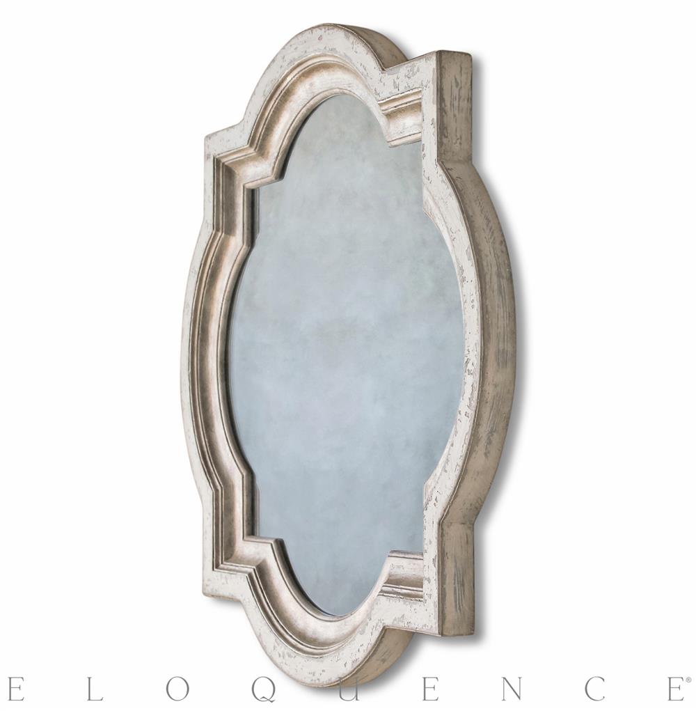 Eloquence Lyon Mirror In Stone And Silver