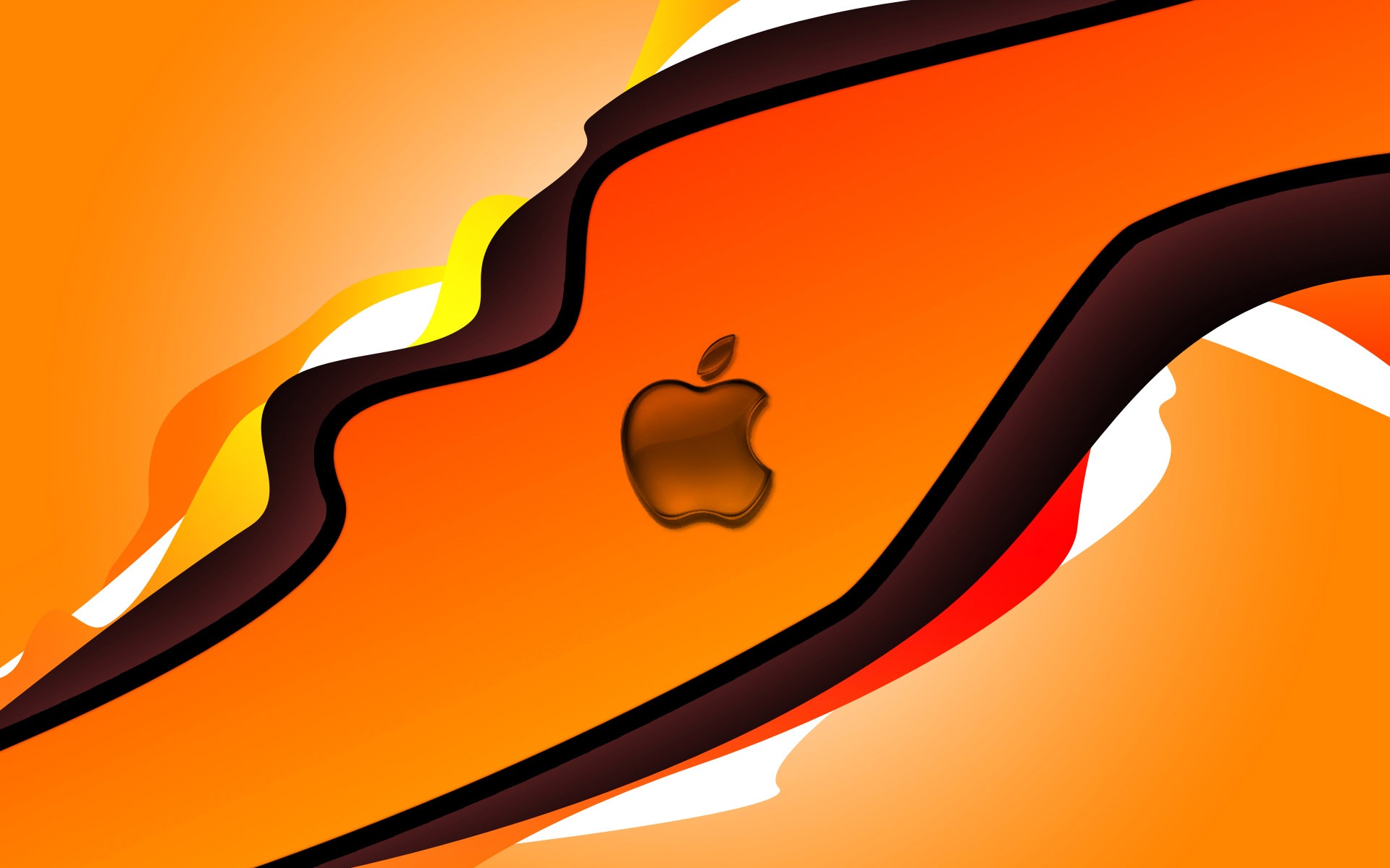 Apple Orange Background Wallpaper Resolution