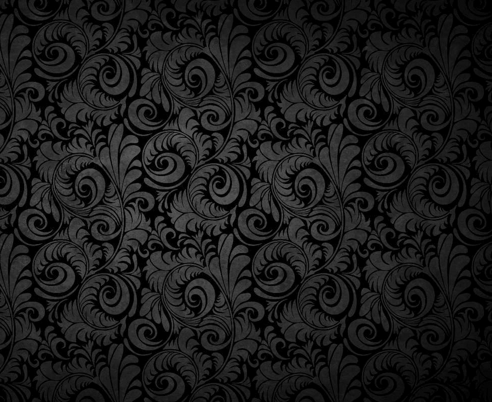 Black Patterns Wallpaper Floral