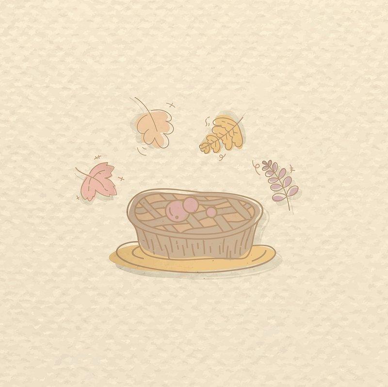 Png Thanksgiving Pumpkin Pie Doodle Premium Rawpixel