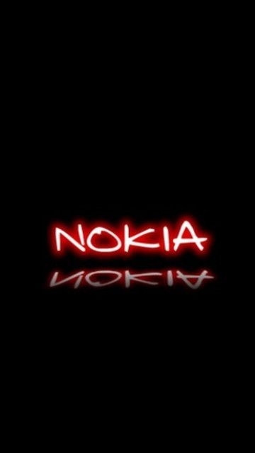 Wallpaper Nokia Black Red