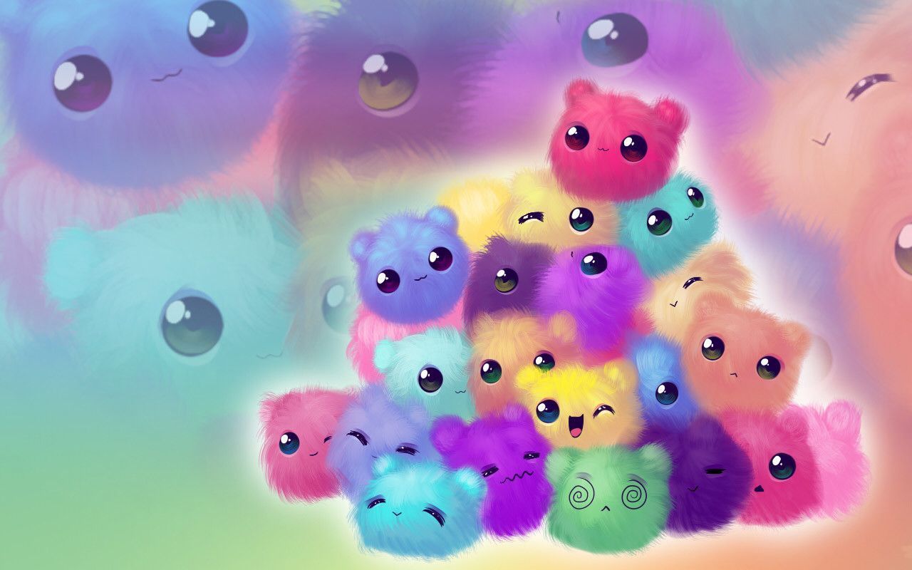 Cute Anime Animals Wallpaper On