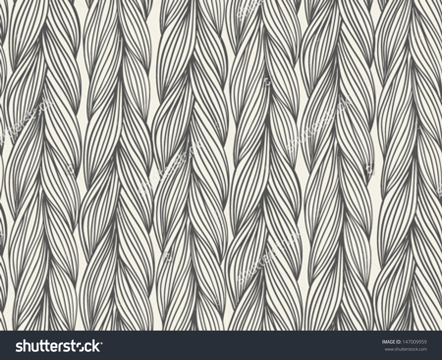 Simple bold vector seamless pattern with stylized sweater fabric