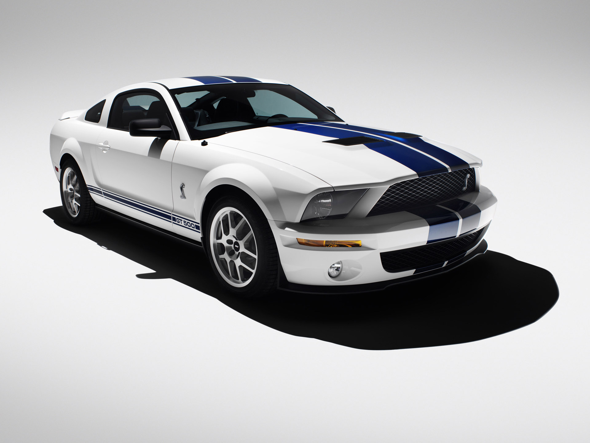 Ford Shelby Gt500 White Wallpaper HD