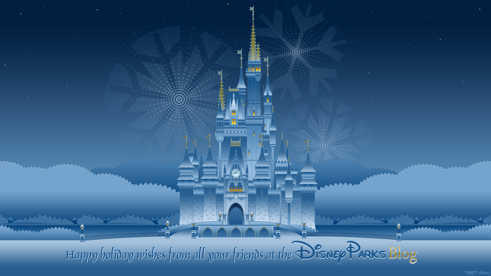 Celebrate The Holidays With Disney Parks Wallpaper