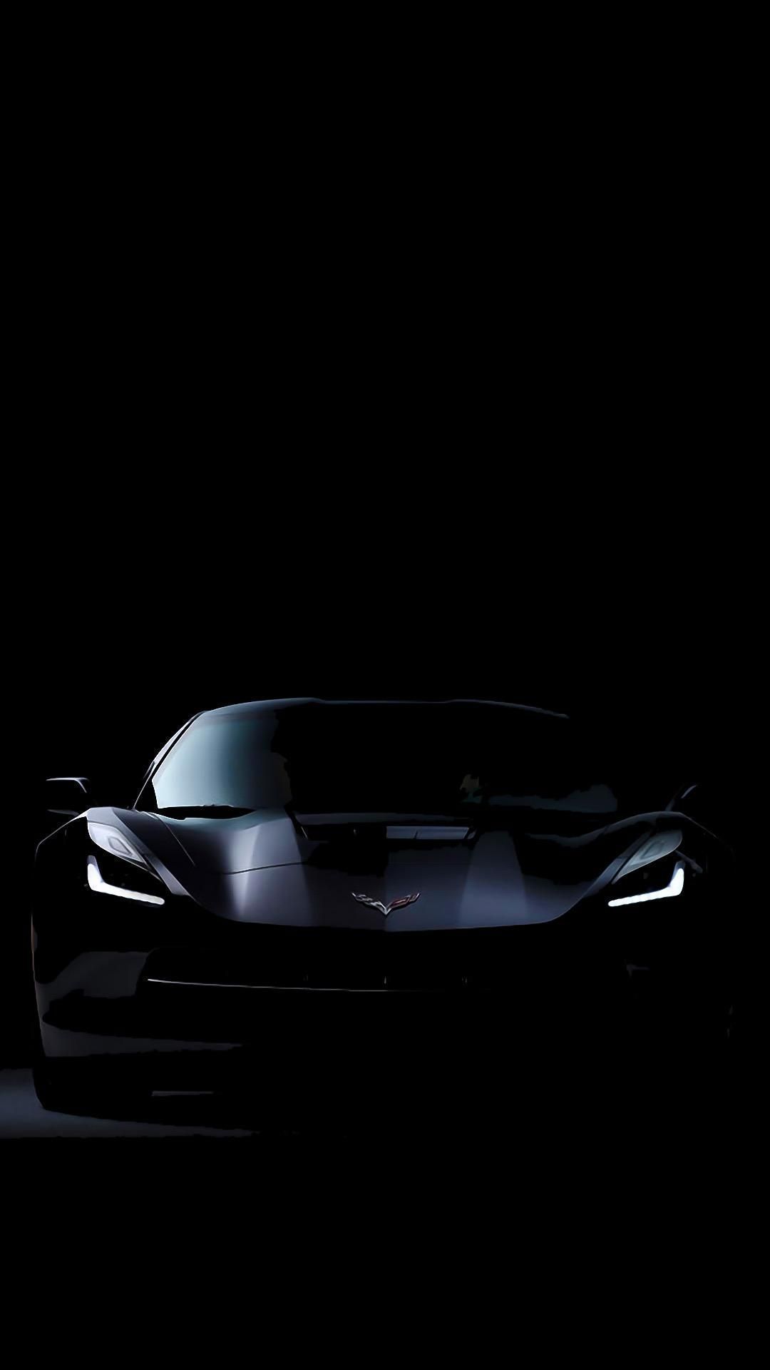 Corvette Stingray Dark Wallpaper iPhone