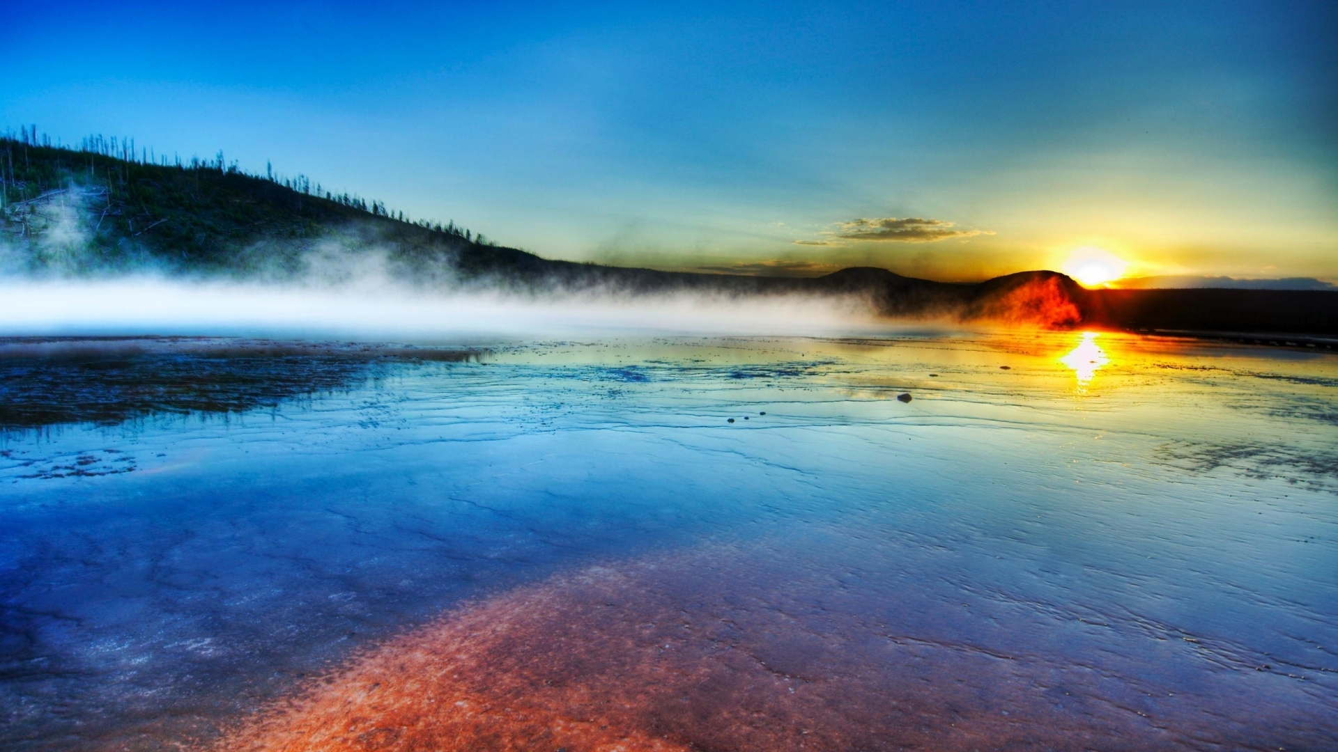 Sunrise Yellowstone HD Wallpaper