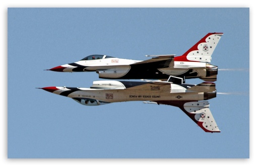 Usaf Thunderbirds F16 Fighting Falcons HD Wallpaper For Standard