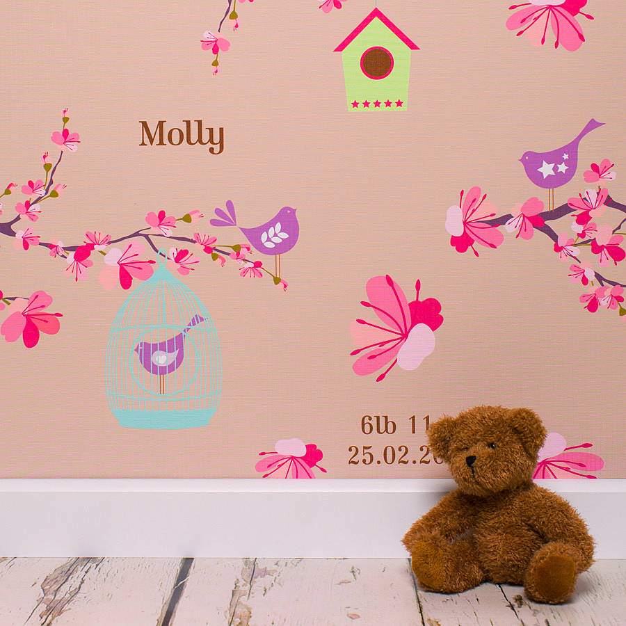 Personalised Bird Cage Wallpaper By Prints Your Tiny Creatures