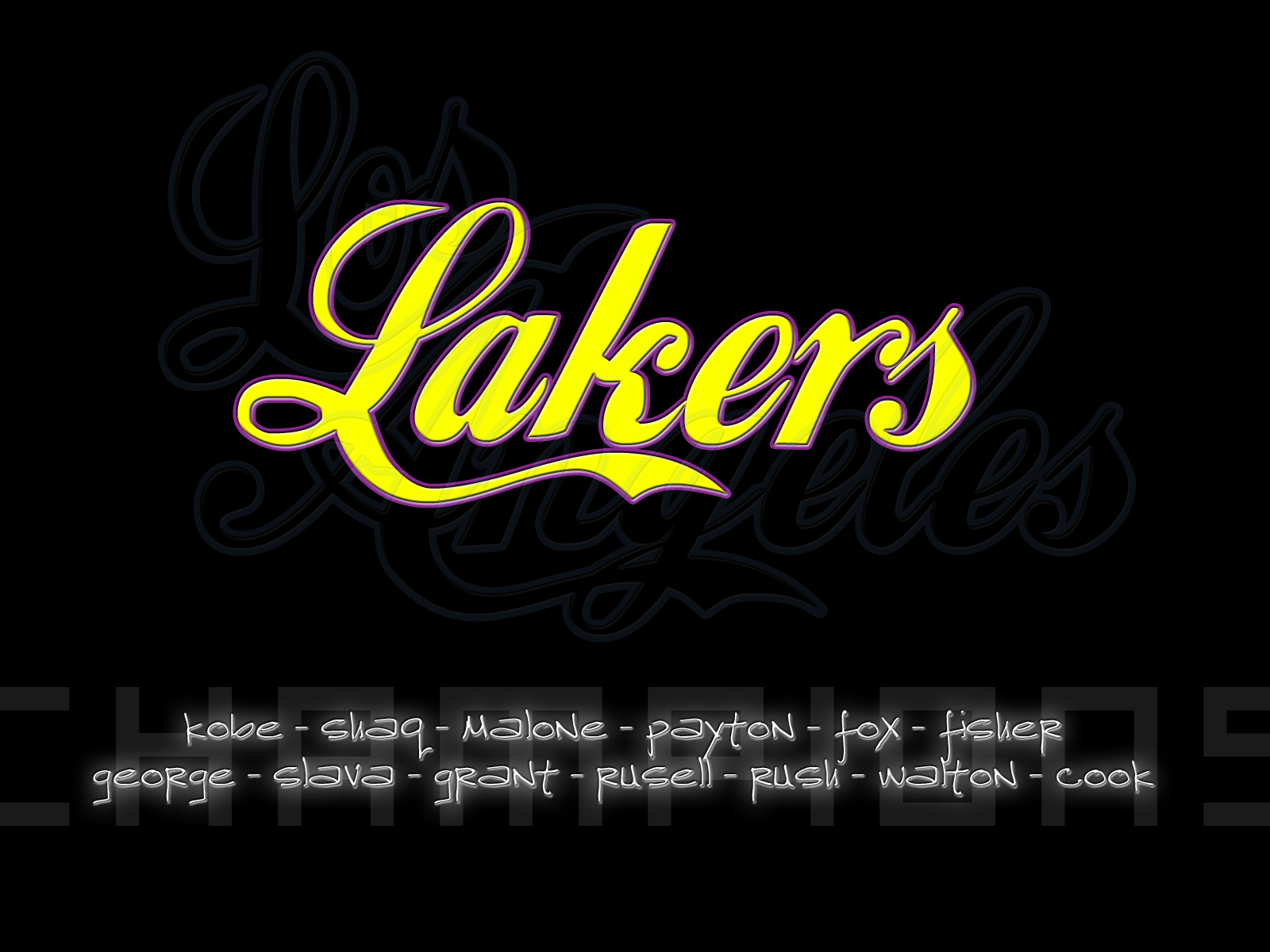 Los Angeles Lakers Players By Nuggetek