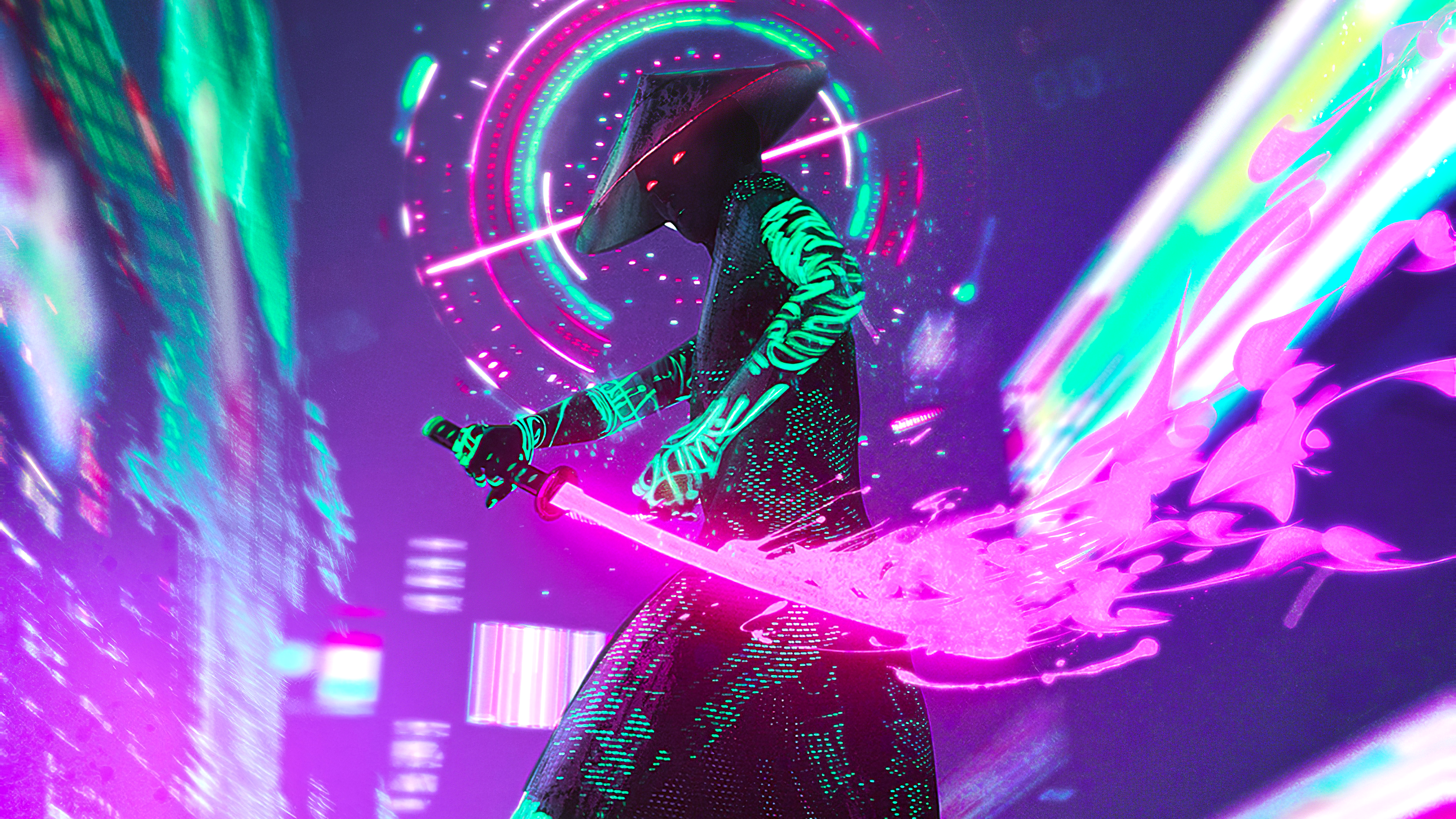 Neon Valorant 5K Wallpaper