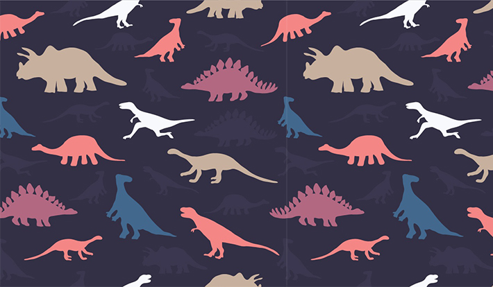 Dinosaur Pattern Wall Mural Patterned Wallpapers Custom Made By