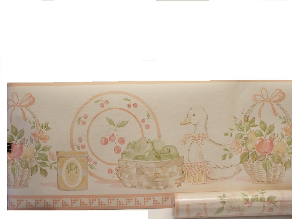 Free download Country Green Peach Geese Fruit Border 584302 B eBay