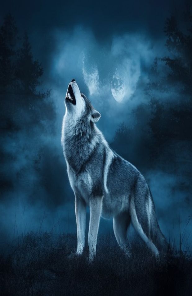 Howling Wolf Wallpaper
